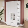Hanah Home Armario Multiusos Blanco Frt1-W